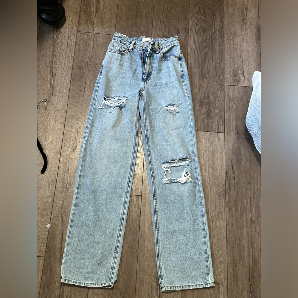 Pacsun’s Boyfriend ripped blue jeans